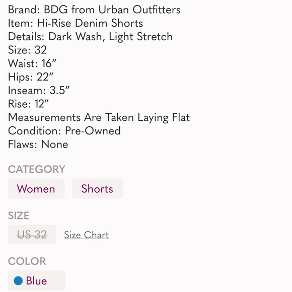 Urban Outfitters | BDG | Hi-Rise Denim Shorts - Picture 3 of 3